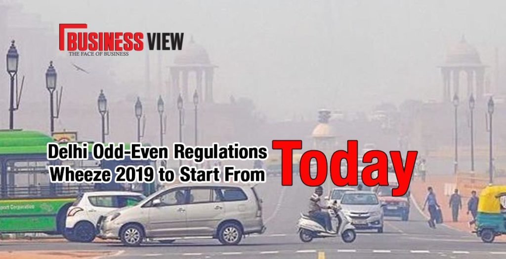 Delhi Odd-Even Regulations Wheeze 2019 To Start From Today